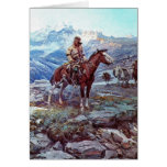 trapper on horse card trapper on horse card