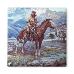 trapper on horse magnet