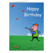 Trapshooter Birthday Card - Blast