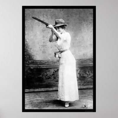 Trapshooting Woman with Shotgun 1914 Posters
