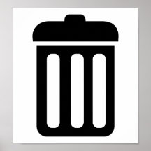 Rubbish Bin Symbol