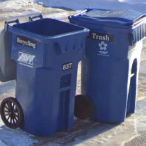 Trash Can Address Label Bumper Sticker