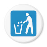 Trash / Garbage / Refuse Highway Sign magnets