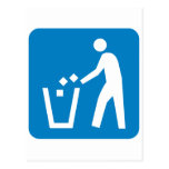 Trash / Garbage / Refuse Highway Sign Postcard