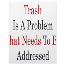 Trash Is A Problem That Needs To Be Addressed letterhead