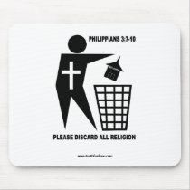 Trash Religion Mouse Pad mousepads by Nobody777 Trash Religion Mouse Pad mousepads