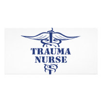 trauma nurse photo greeting card