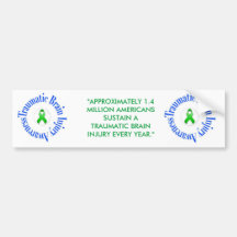 Traumatic Brain Injury Awareness Bumper Sticker