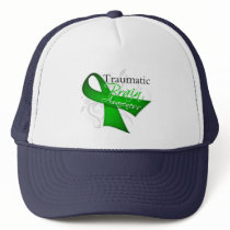 Traumatic Brain Injury Awareness Ribbon Mesh Hats