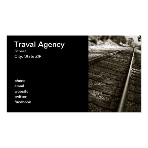 Traval Agency Business Cards (front side)