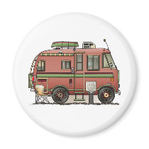 Travco Motor Home Camper RV magnets by art1st Travco Motor Home Camper RV magnets