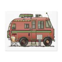 Travco Motor Home Camper RV postcards by art1st Travco Motor Home Camper RV postcards