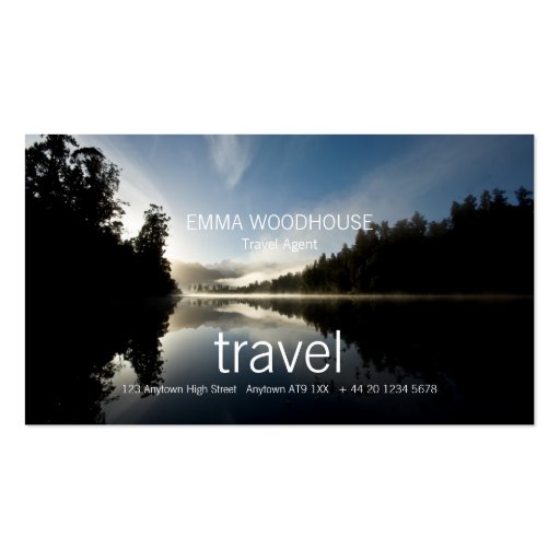 Travel 1 · Business Card Template (front side)