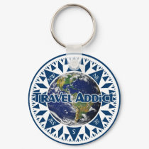 Travel Addict Keychain