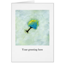 Travel adventure flying tree floating fun art cards