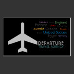 Travel Agency, Agent, Vacation Business Card business cards