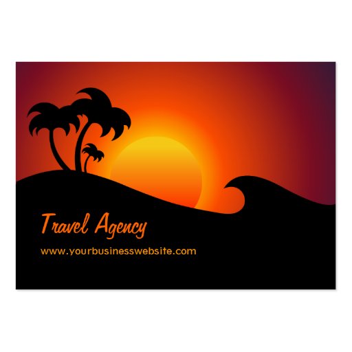 Travel Agency business card (front side)