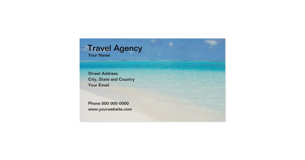 Travel Agency Business Card Zazzle