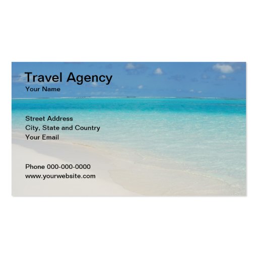 Travel Agency Business Card (front side)