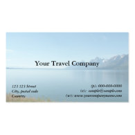 Travel agency business card business card templates