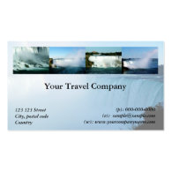 Travel agency business card business card template