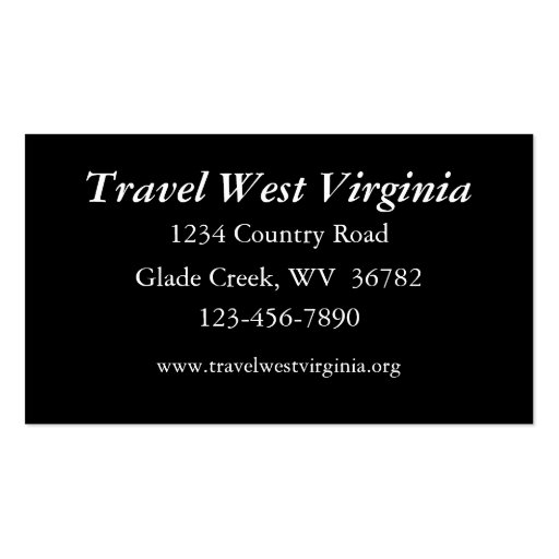 Travel Agency Business Card Template (back side)