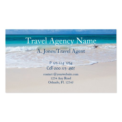 Travel Agency Business Card Template