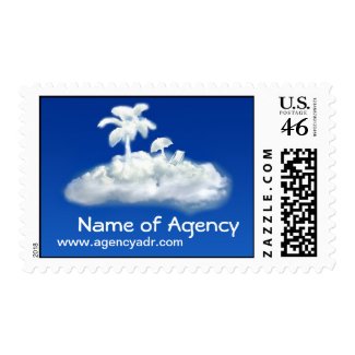 travel agency postage stamp