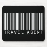 Travel Agent Bar Code Mouse Pads
