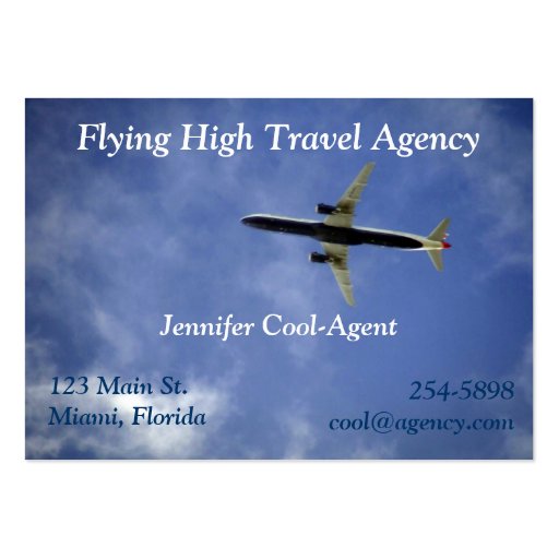 Travel Agent Business Card (front side)