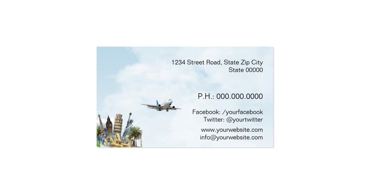 Travel Agent Business Card Zazzle