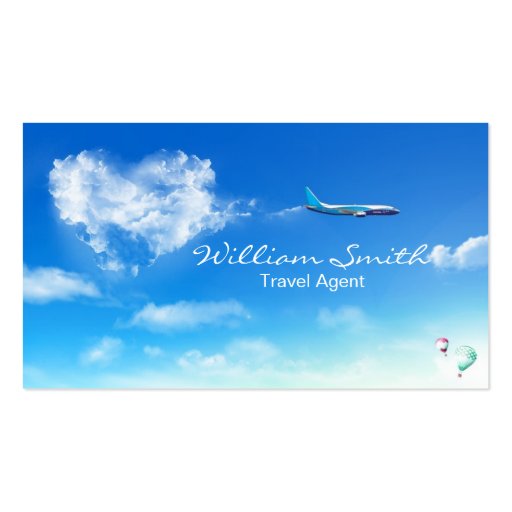 Travel Agent Business Card (front side)
