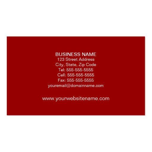 Travel Agent / Cruise Ship Business Cards (back side)
