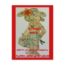 Travel Art Postcard