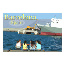 Travel Barcelona, Spain posters by printslink Travel Barcelona, Spain posters