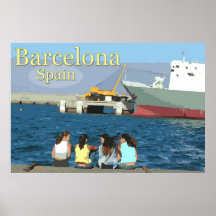 Travel Barcelona, Spain Posters