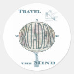 Travel Broadens the Mind Sticker