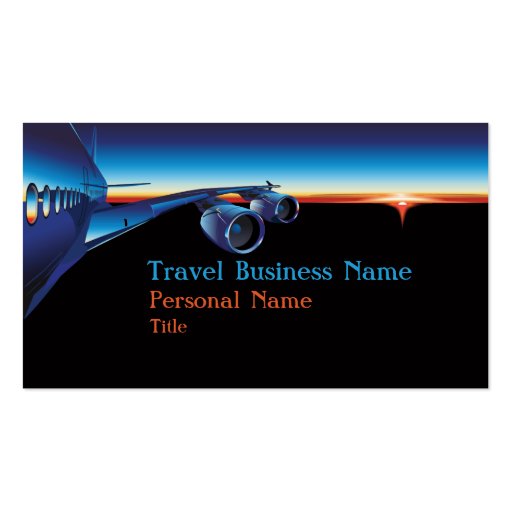 Travel Business Business Card (front side)