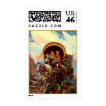 TRAVEL Covered Wagon trains westward MOVING STAMPS