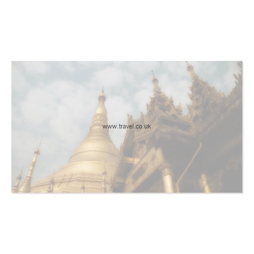 Travel - Golden Pagoda Business Card (back side)