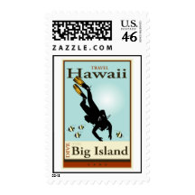 Travel Hawaii Postage Stamps