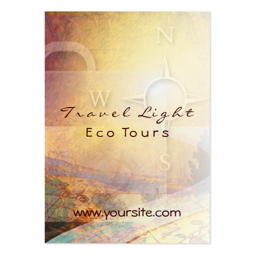 Travel Light Eco Tours Business Card (front side)