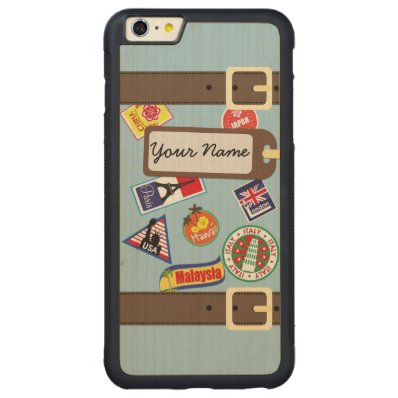 Travel Luggage Bumper Maple iPhone 6 Plus Case