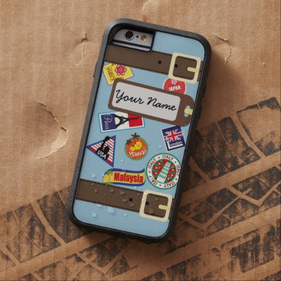 Travel Luggage with Stickers iPhone 6 Case