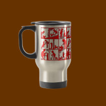 Travel Mug: Boy and His Pet Dog