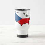 Travel Mug: Czech in USA mugs