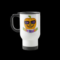 Travel Mug - Halloween Jack O Lantern Pumpkin mugs