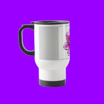 Travel Mug - Pink Fantasy Flower