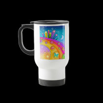 Travel Mug - Retro Pop Art Sixties Sky