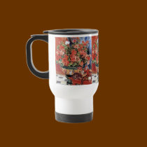 Travel Mug/ Thermos: Flowers & Cats by Renoir mugs